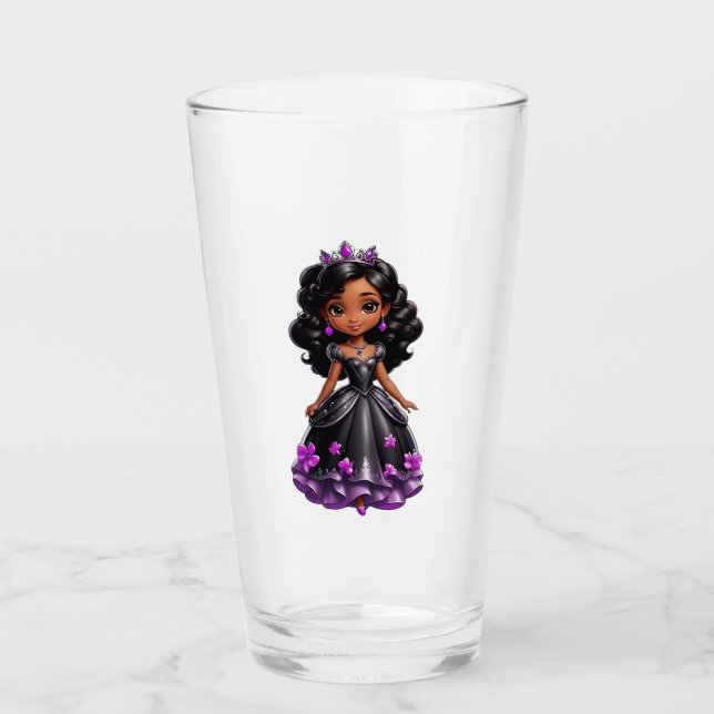Black Princess Glass Cup (Front)