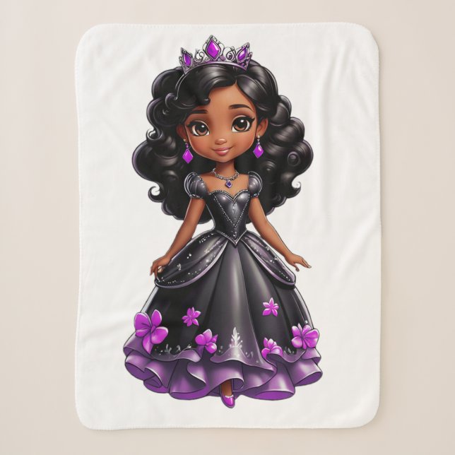 Black Princess Sherpa Blanket (Front)