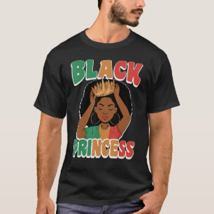 Black Princess Women African American Black Histor T-Shirt