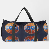 Black Print Cut Sew Large Duffel Bag