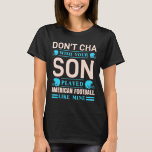 Black Proud Football Mom Son Shirt