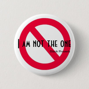 Black Proverb Button