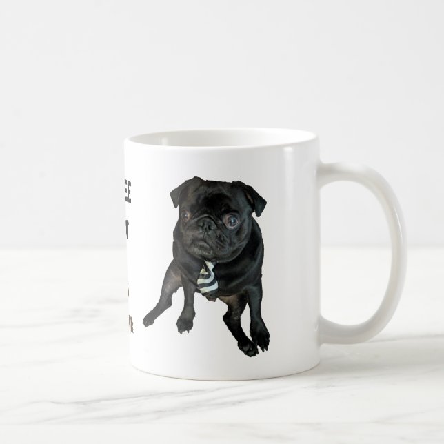Black Pug Classic Mug 11oz (Right)