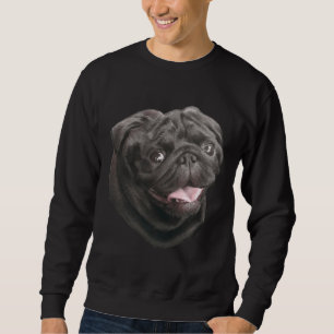 Black Pug dog lover cute funny Classic T-Shirt 681 Sweatshirt