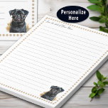 Black Pug Dog Personalised lined Notepad<br><div class="desc">The Black Pug Dog Personalised Lined Notepad is a must-have for pug lovers! Featuring a sweet black pug puppy in the corner,  this customisable notepad allows you to add your name,  nickname,  or slogan. Perfect for writing,  doodling,  or drawing,  it makes a thoughtful gift for any pet lover.

[8f6173207a85]</div>