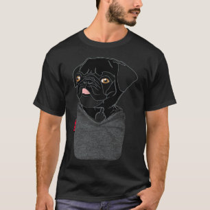 Black Pug FU Pocket 232 T-Shirt