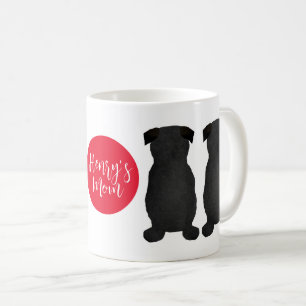 Black Pug Gift for Mum Coffee Mug