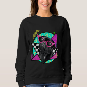 Black Pug Wearing Pink Sunglasses Classic T-Shirt  Sweatshirt