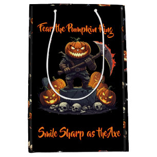 🖤 Black Pumpkin King Halloween Gift Bag 🎃