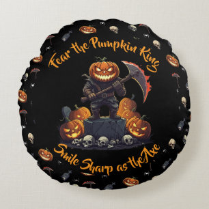 🖤 Black Pumpkin King Throw Pillow 🎃