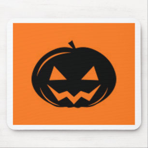 Black Pumpkin Mouse Pad
