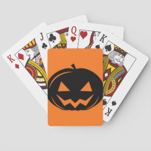 Black Pumpkin Playing Cards