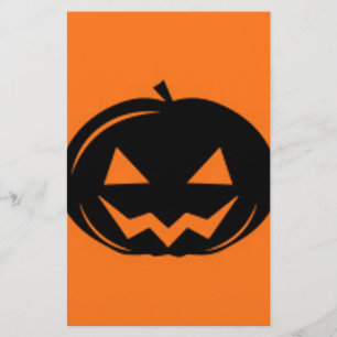 Black Pumpkin Stationery