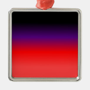 Black, Purple and Red Gradient Metal Tree Decoration