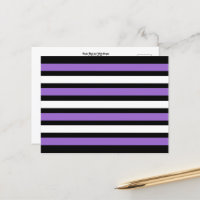 Black, Purple and White Stripes