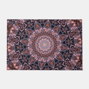 Black Purple Decorative Doormat