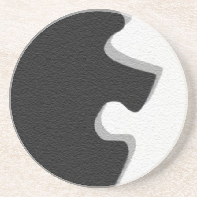 Black Puzzle Coaster (Front)