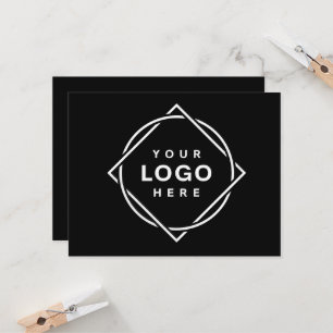 Black QR Code Logo   Modern & Elegant Business Invitation