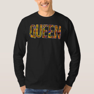 Black Queen  African American Designs For Women T-Shirt