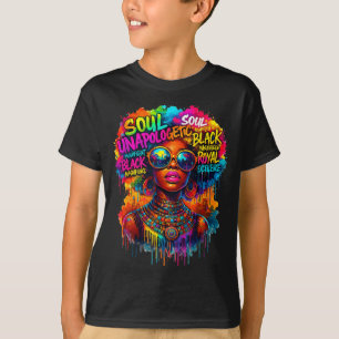 Black Queen African Map Unapologetically Black His T-Shirt