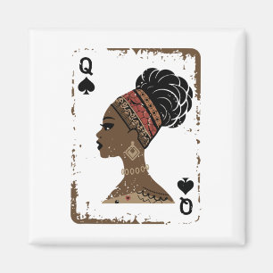 Black Queen Afro Drug Proud Melanin African Americ Magnet