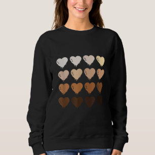 Black Queen Afro Melanin Shades Love African Ameri Sweatshirt