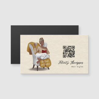 Black Queen Beauty Fashion Hair QR Code