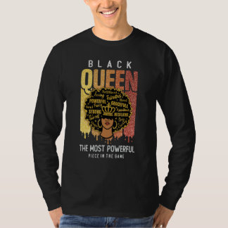 Black Queen Black History Feb For Women Strong Bla T-Shirt