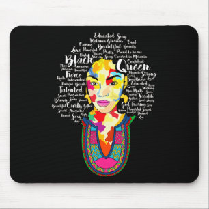 Black Queen Black History Month African American A Mouse Pad