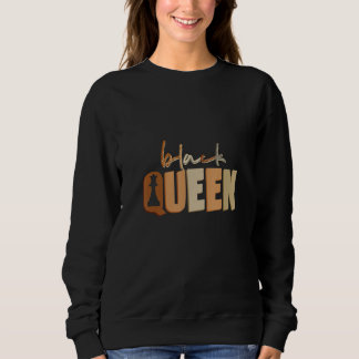 Black Queen Chess African American Woman Black His Sweatshirt