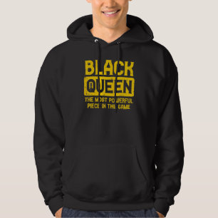 Black Queen Chess Black History Afro African Pride Hoodie