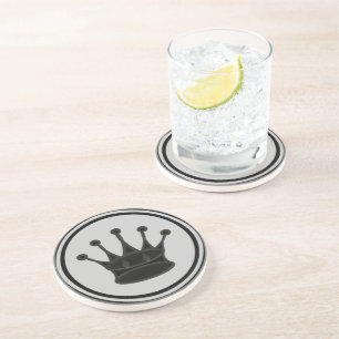 Black Queen Chess Piece Coaster