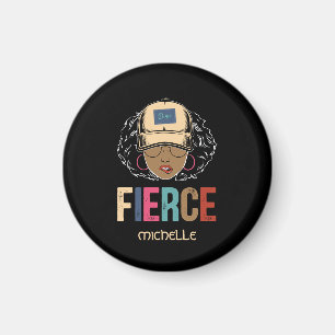 Black Queen Fierce Black Woman Magnet