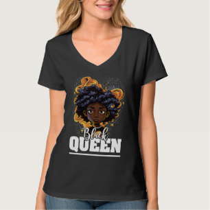 Black Queen For Proud African American Black Histo T-Shirt