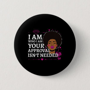 Black Queen Gifts Curly Natural Afro African Ameri 6 Cm Round Badge