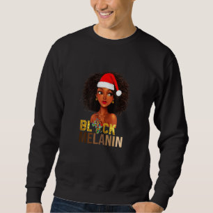 Black Queen Lady Curly Natural Afro African Americ Sweatshirt