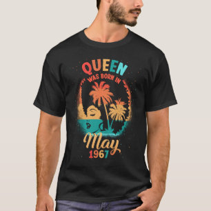Black Queen May 1967 54th Birthday Girl 54 Years O T-Shirt