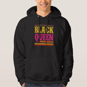 Black Queen Melanin Afro American Black History Hoodie
