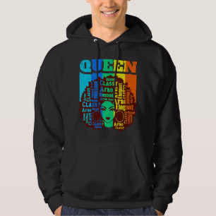 Black Queen Melanin Magic Sista Woman Queens Brown Hoodie