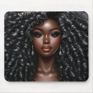 Black queen melanin woman sista queens sistas fun  mouse pad