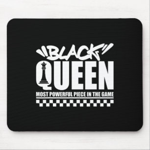 Black Queen Most Powerful Chess African American W Mouse Pad