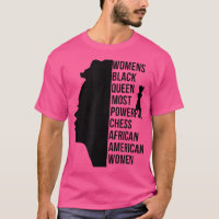 Black Queen Most Powerful Chess African American W