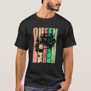 Black Queen Motivational African American Womens W T-Shirt