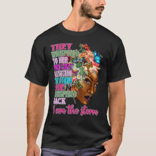 Black Queen Natural Afro African American I Am The T-Shirt