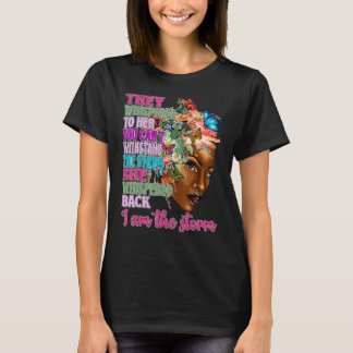 Black Queen Natural Afro African American I Am The T-Shirt
