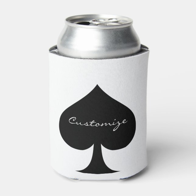 Black Queen of Spades Black Thunder_Cove Can Cooler (Can Front)