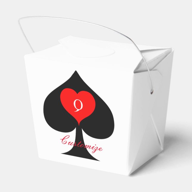 Black Queen of Spades Red Heart Thunder_Cove Favour Box (Back Side)