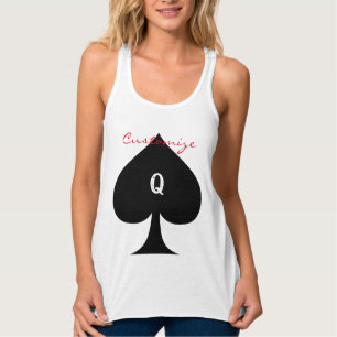 Black queen of spades symbol Thunder_Cove Singlet
