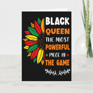 Black Queen The Most Powerful Piece Black History  Card
