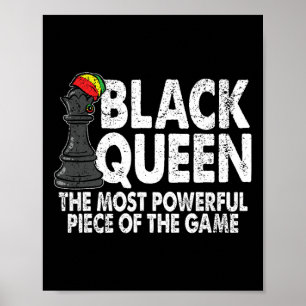 Black Queen The Most Powerful Piece Black History  Poster